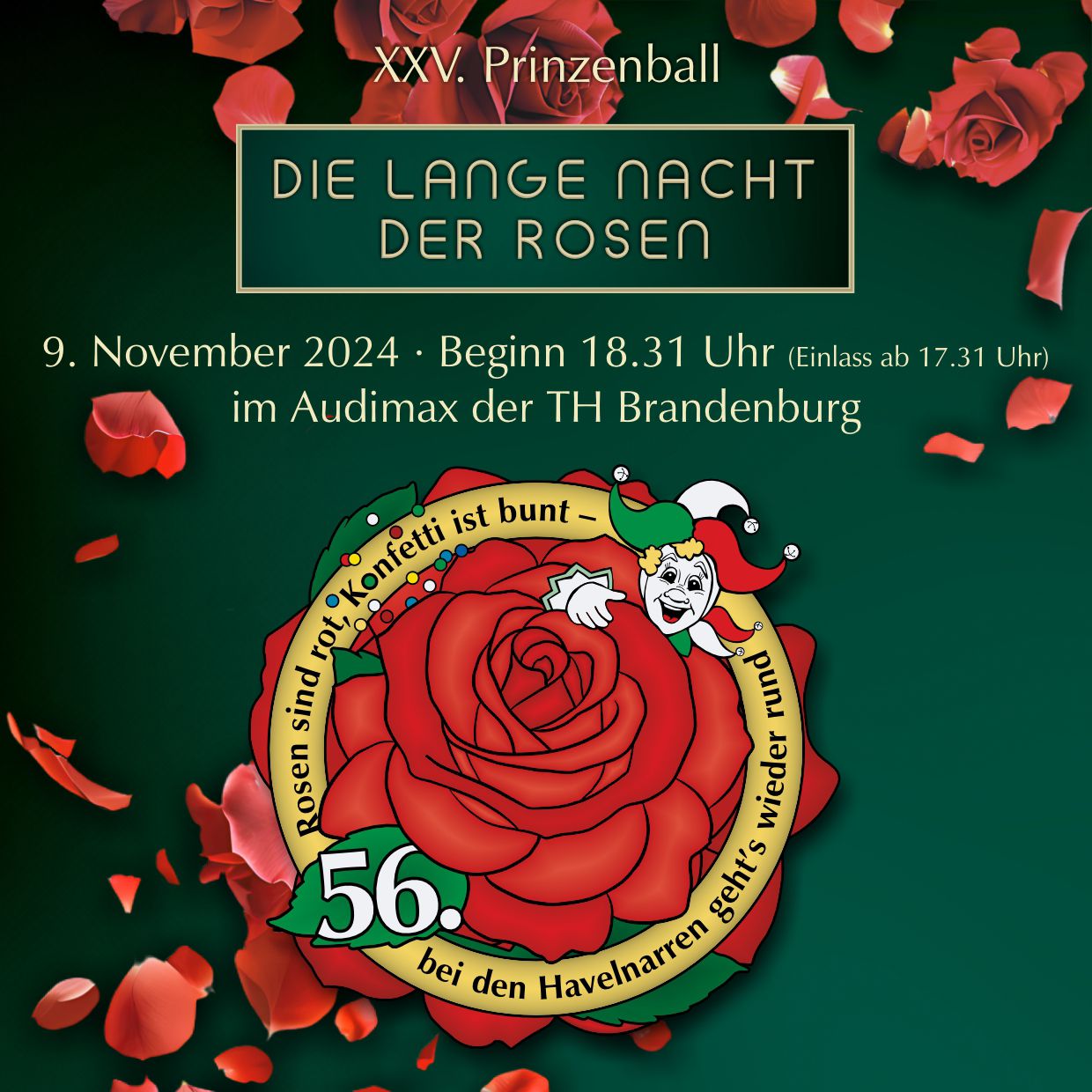 Prinzenball der Havelnarren – die Lange Nacht der Rosen!